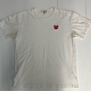Comme des Garçons XL White T-Shirt